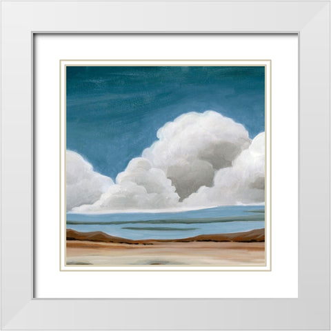 Wide Plains II White Modern Wood Framed Art Print with Double Matting by Popp, Grace