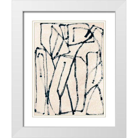Liminal Boundary I White Modern Wood Framed Art Print with Double Matting by Vess, June Erica