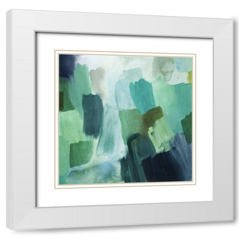 Pools Surface II White Modern Wood Framed Art Print with Double Matting by Popp, Grace