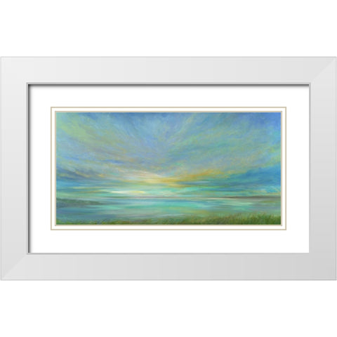 View From the Beach White Modern Wood Framed Art Print with Double Matting by Finch, Sheila