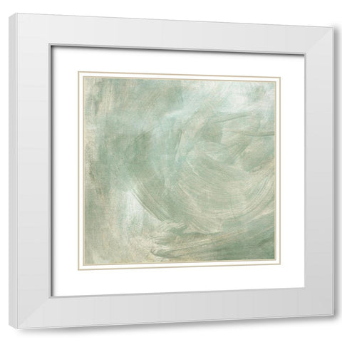 Gray Matter I White Modern Wood Framed Art Print with Double Matting by Caroline, Emma