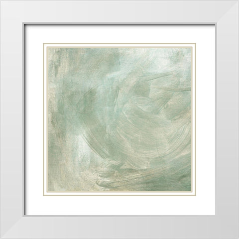 Gray Matter I White Modern Wood Framed Art Print with Double Matting by Caroline, Emma