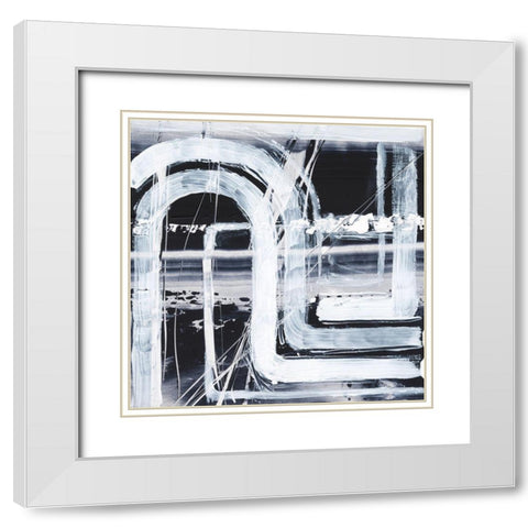 Turn Signal I White Modern Wood Framed Art Print with Double Matting by Harper, Ethan