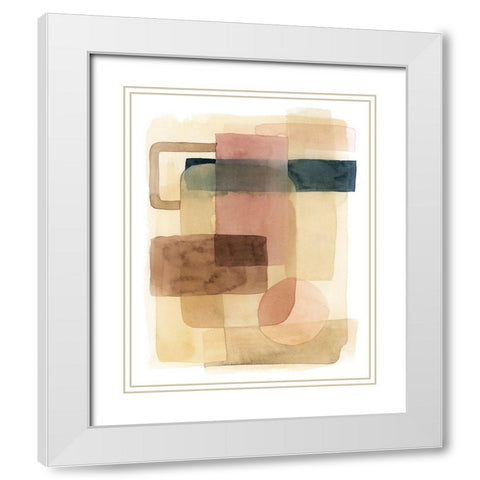 Sun and Sand II White Modern Wood Framed Art Print with Double Matting by Popp, Grace