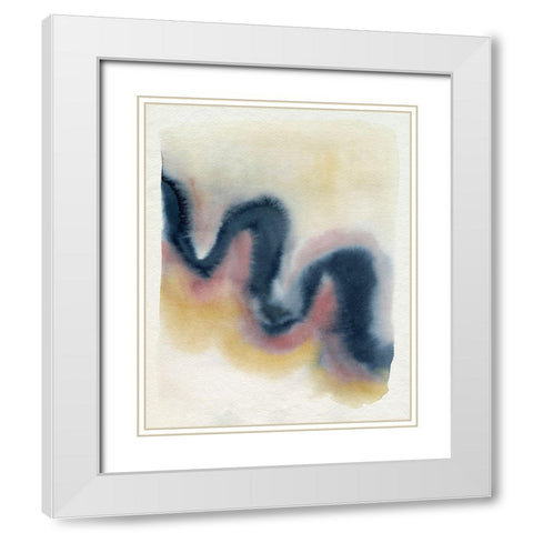 Wavy Pitch I White Modern Wood Framed Art Print with Double Matting by Popp, Grace