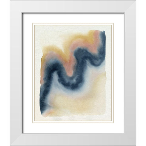 Wavy Pitch II White Modern Wood Framed Art Print with Double Matting by Popp, Grace