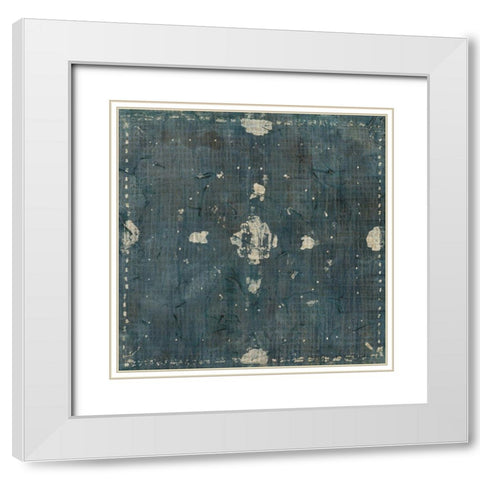 Freehand Batik I White Modern Wood Framed Art Print with Double Matting by Vess, June Erica