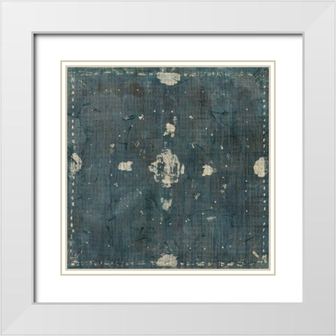 Freehand Batik I White Modern Wood Framed Art Print with Double Matting by Vess, June Erica