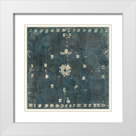 Freehand Batik IV White Modern Wood Framed Art Print with Double Matting by Vess, June Erica