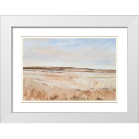 Drylands II White Modern Wood Framed Art Print with Double Matting by OToole, Tim