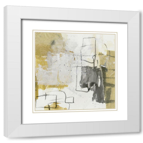 Loess Plateau I White Modern Wood Framed Art Print with Double Matting by Wang, Melissa