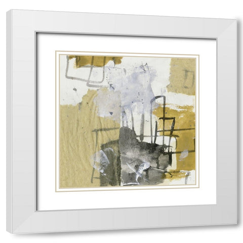 Loess Plateau II White Modern Wood Framed Art Print with Double Matting by Wang, Melissa