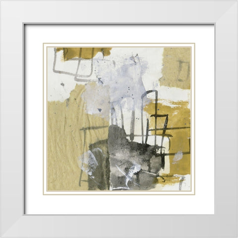 Loess Plateau II White Modern Wood Framed Art Print with Double Matting by Wang, Melissa