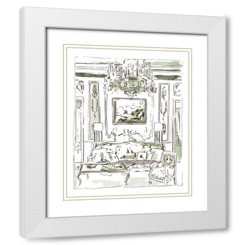 The Vintage Room I White Modern Wood Framed Art Print with Double Matting by Wang, Melissa