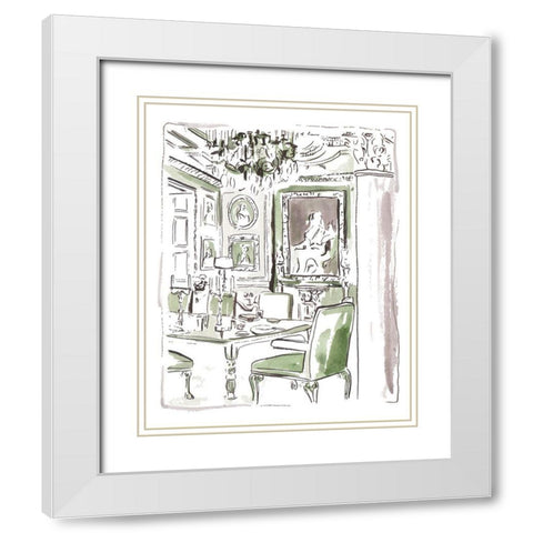The Vintage Room II White Modern Wood Framed Art Print with Double Matting by Wang, Melissa