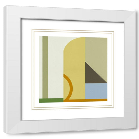 Pop Codes II White Modern Wood Framed Art Print with Double Matting by Wang, Melissa