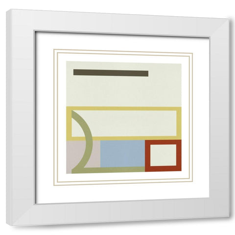 Pop Codes VIII White Modern Wood Framed Art Print with Double Matting by Wang, Melissa