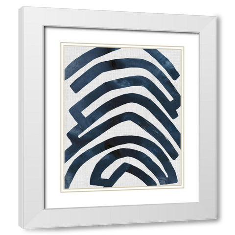 Ramblas I White Modern Wood Framed Art Print with Double Matting by Vess, June Erica