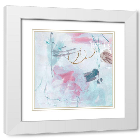 For Ages II White Modern Wood Framed Art Print with Double Matting by Wang, Melissa