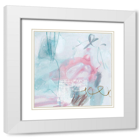 For Ages III White Modern Wood Framed Art Print with Double Matting by Wang, Melissa