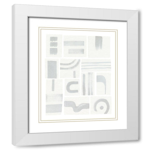 Modern Marks IV White Modern Wood Framed Art Print with Double Matting by Popp, Grace