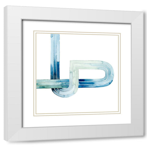 Sea Knots I White Modern Wood Framed Art Print with Double Matting by Popp, Grace