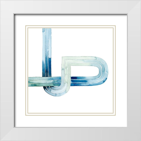 Sea Knots I White Modern Wood Framed Art Print with Double Matting by Popp, Grace