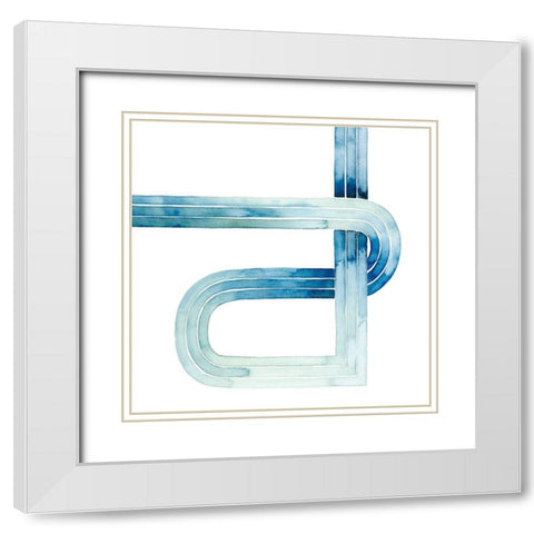 Sea Knots III White Modern Wood Framed Art Print with Double Matting by Popp, Grace