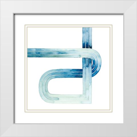 Sea Knots III White Modern Wood Framed Art Print with Double Matting by Popp, Grace