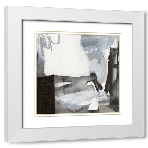 Monochrome Remnants IV White Modern Wood Framed Art Print with Double Matting by Barnes, Victoria