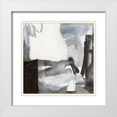 Monochrome Remnants IV White Modern Wood Framed Art Print with Double Matting by Barnes, Victoria