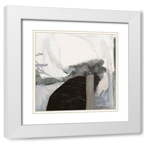 Monochrome Remnants V White Modern Wood Framed Art Print with Double Matting by Barnes, Victoria