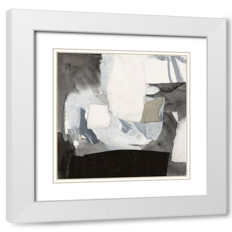 Monochrome Remnants VI White Modern Wood Framed Art Print with Double Matting by Barnes, Victoria