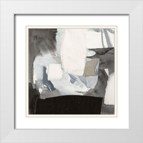 Monochrome Remnants VI White Modern Wood Framed Art Print with Double Matting by Barnes, Victoria