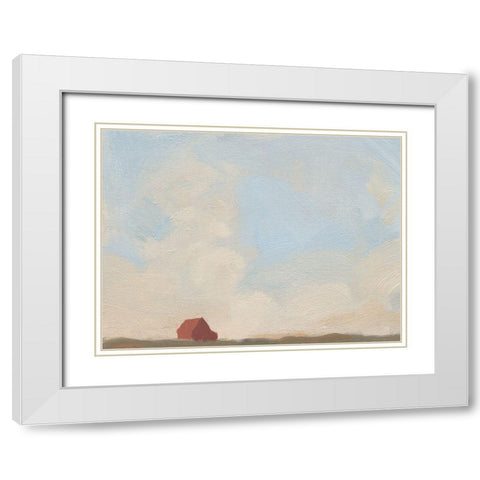 Late Summer Sky I White Modern Wood Framed Art Print with Double Matting by Green, Jacob