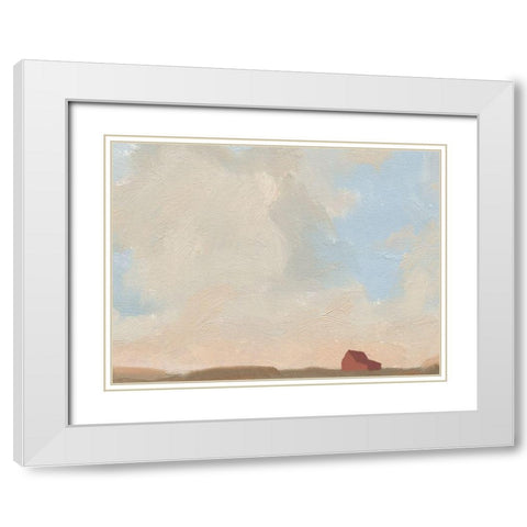 Late Summer Sky IV White Modern Wood Framed Art Print with Double Matting by Green, Jacob