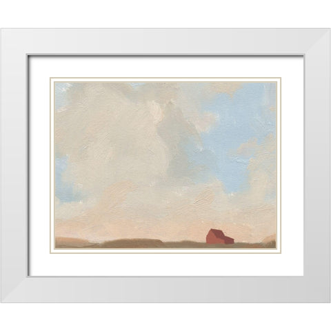Late Summer Sky IV White Modern Wood Framed Art Print with Double Matting by Green, Jacob