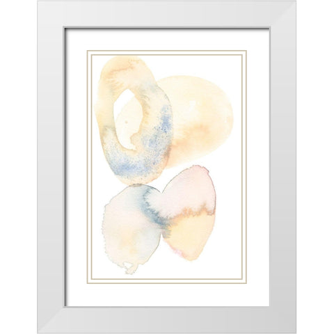 Soft Hued I White Modern Wood Framed Art Print with Double Matting by Moore, Regina