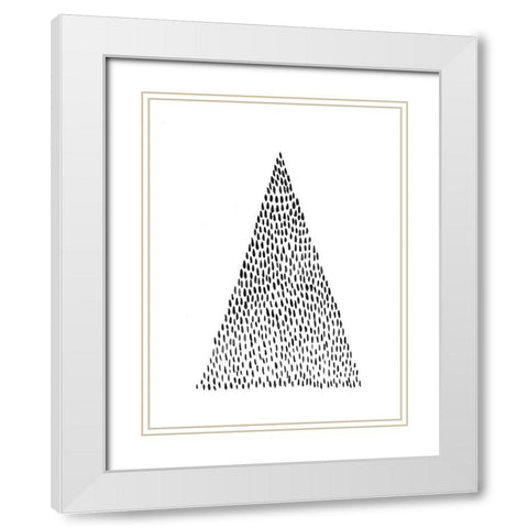 Unpretentious II White Modern Wood Framed Art Print with Double Matting by Moore, Regina
