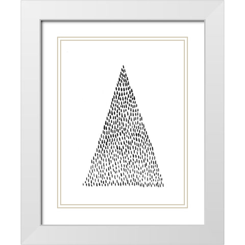 Unpretentious II White Modern Wood Framed Art Print with Double Matting by Moore, Regina