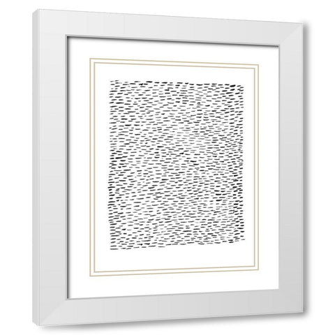 Unpretentious III White Modern Wood Framed Art Print with Double Matting by Moore, Regina