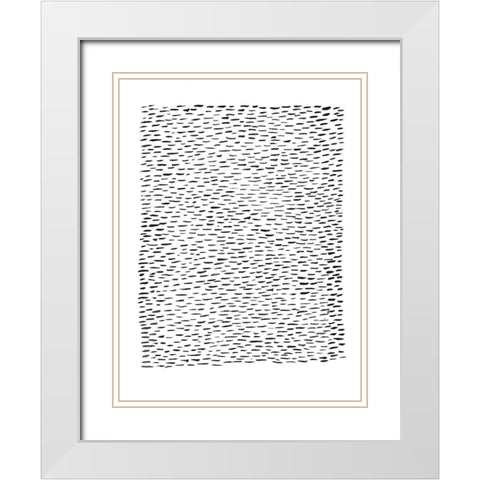 Unpretentious III White Modern Wood Framed Art Print with Double Matting by Moore, Regina