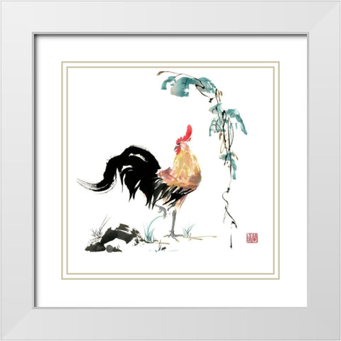 Surveying the Kingdom White Modern Wood Framed Art Print with Double Matting by Rae, Nan