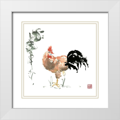 A Proud One White Modern Wood Framed Art Print with Double Matting by Rae, Nan