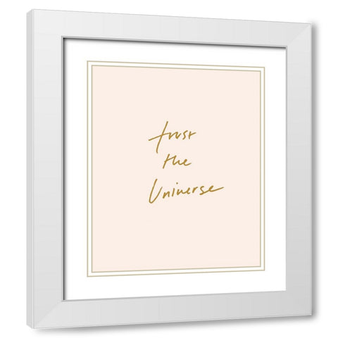 Trusting Affirmation II White Modern Wood Framed Art Print with Double Matting by Warren, Annie
