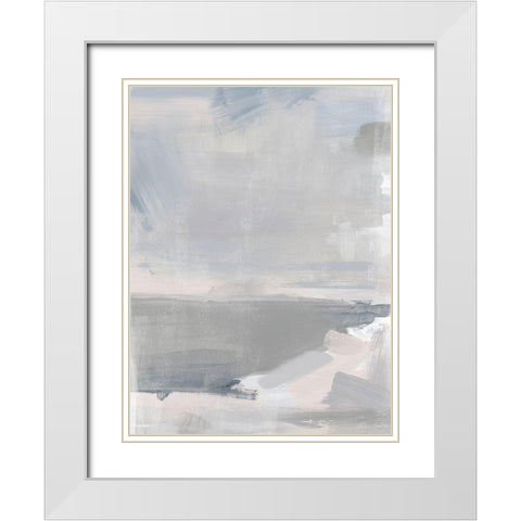 Neutral Lake Bed I White Modern Wood Framed Art Print with Double Matting by Parker, Jennifer Paxton