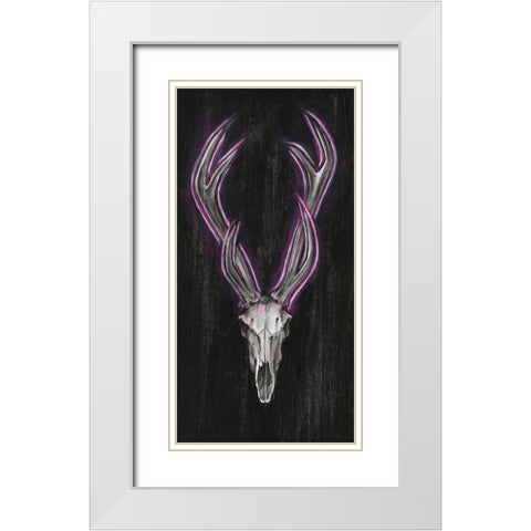 Neon European Mount I White Modern Wood Framed Art Print with Double Matting by Harper, Ethan