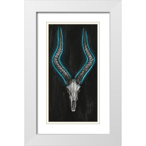 Neon European Mount II White Modern Wood Framed Art Print with Double Matting by Harper, Ethan