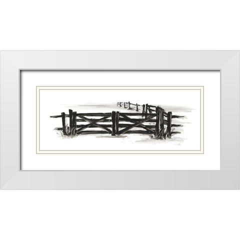 European Farm Collection XII White Modern Wood Framed Art Print with Double Matting by Harper, Ethan