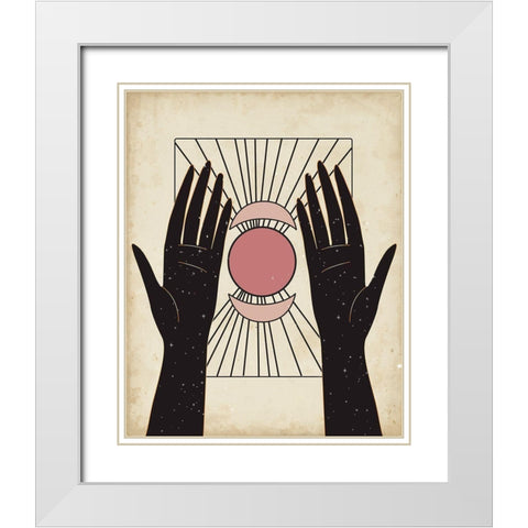 Unphased I White Modern Wood Framed Art Print with Double Matting by Parker, Jennifer Paxton